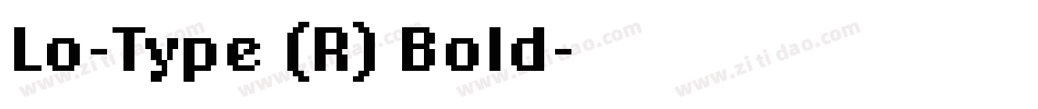 Lo-Type (R) Bold字体转换